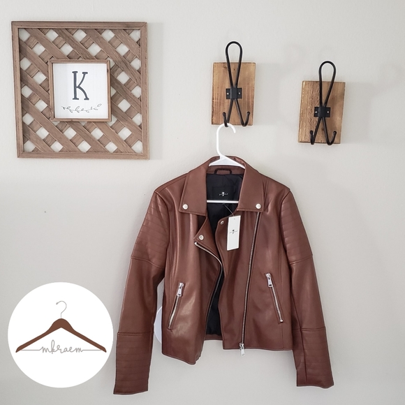 7 For All Mankind Vegan Leather Moto 
